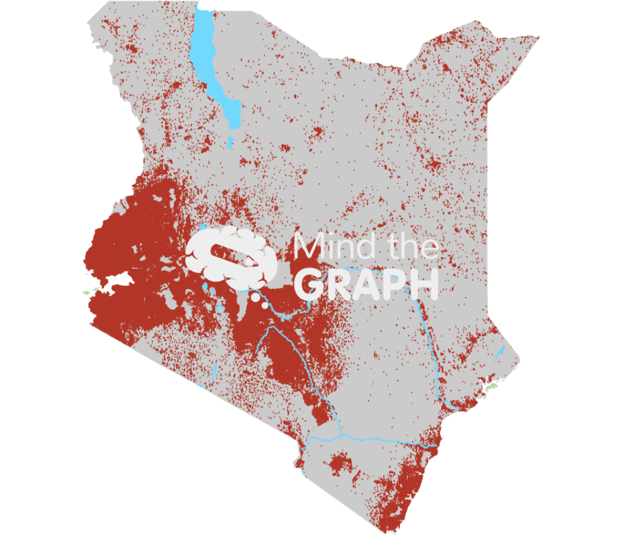 Kenya population lakes map Icons, Symbols, Pictures, and Images